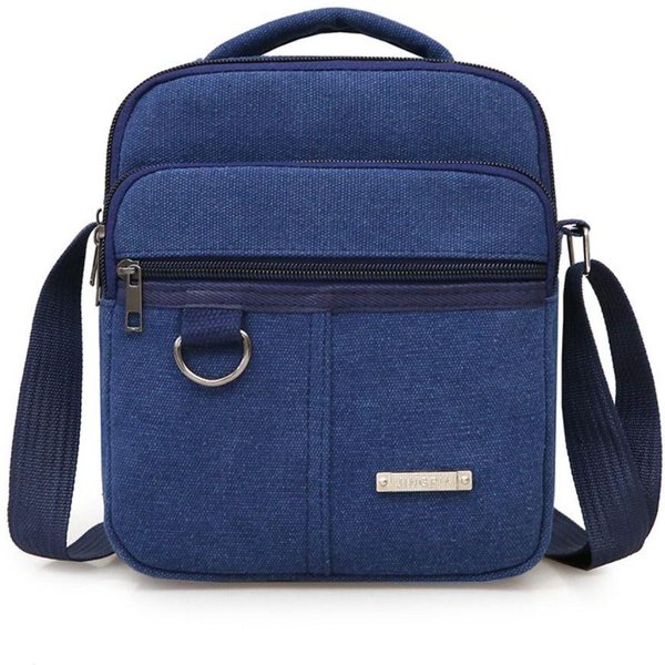 MęSka Torba Na Ramię PłóCienna MęSka Torba Listonoszka Na Ramię Torby Crossbody DużA Pojemność Torebki Wielofunkcyjne-image