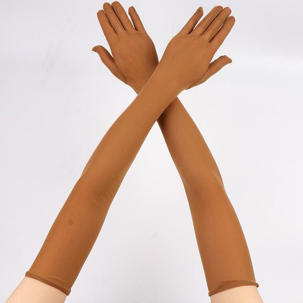 Kobiety 55Cm DłUgie Seksowne Koronkowe Siateczkowe Cienkie Przezroczyste DłUgie RęKawiczki Wielokolorowe Wysoka Elastyczność Etykieta Opera Cosplay Impreza WystęP 55Cm-image