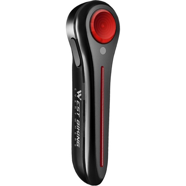 Inteligentne Tylne śWiatłO Rowerowe Do Jazdy Nocnej, Czujnik Hamulca, Tylne śWiatłA Rowerowe, łAdowane Przez Usb, IPX6 Czarny-image