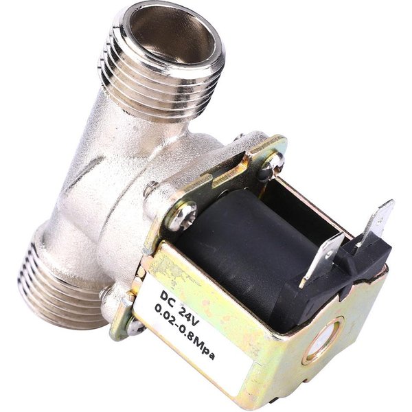 VáLvula Solenoide EléCtrica De LatóN G12 NC DC24V Normalmente Cerrada VáLvula De Entrada De Agua-image