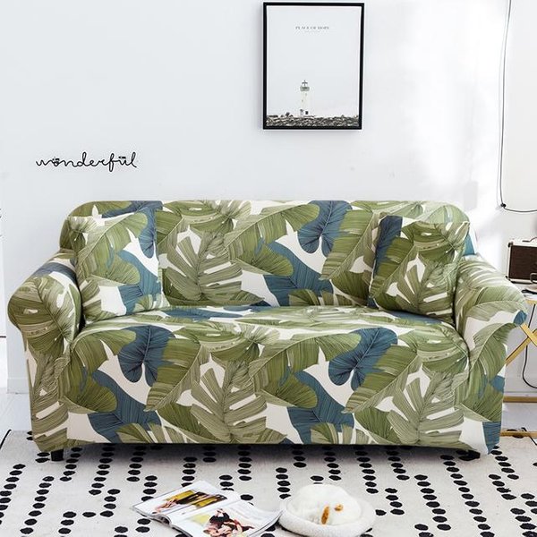 Elastyczne Pokrowce Na Sofę Do Salonu RęCznik Na Sofę AntypośLizgowy Pokrowiec Na Sofę Elastyczny Pokrowiec Na Sofę Dwuosobowa Sofa L (195-230Cm) 1PC-image