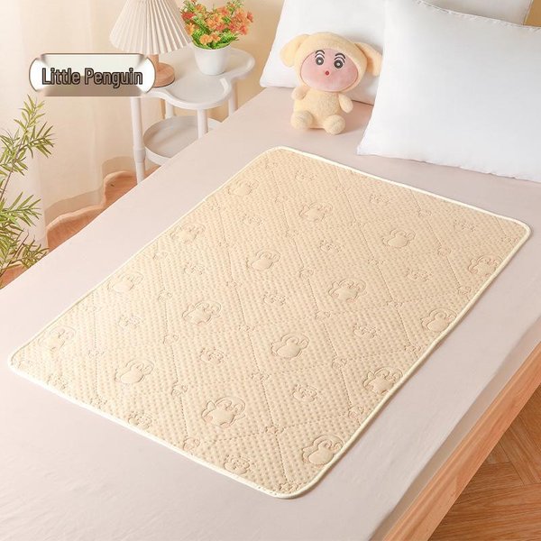 Almohadilla De Orina Grande Impermeable Lavable Transpirable Para Cunas Y Camas Infantiles - ProteccióN Antifugas Para BebéS, Adultos Y Personas Mayores 70X80-image