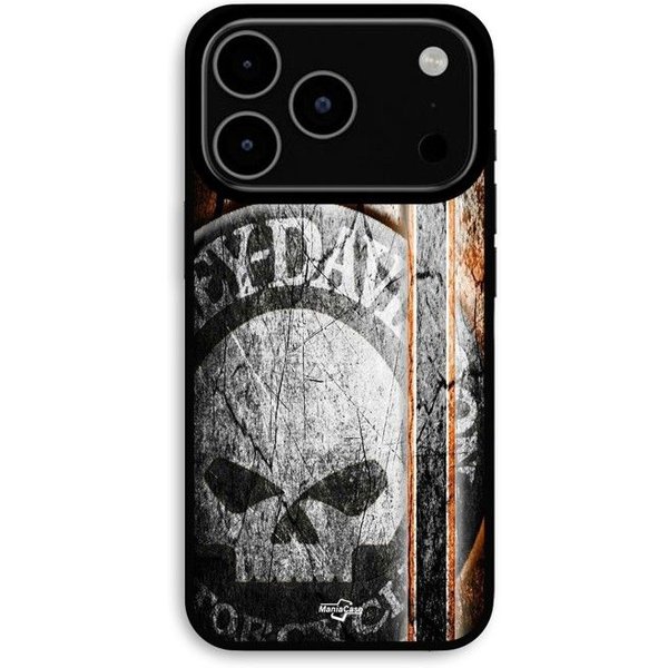Funda Para Iphone 17 Pro Harley Davidson Calavera Vintage Maniacase Negro-image