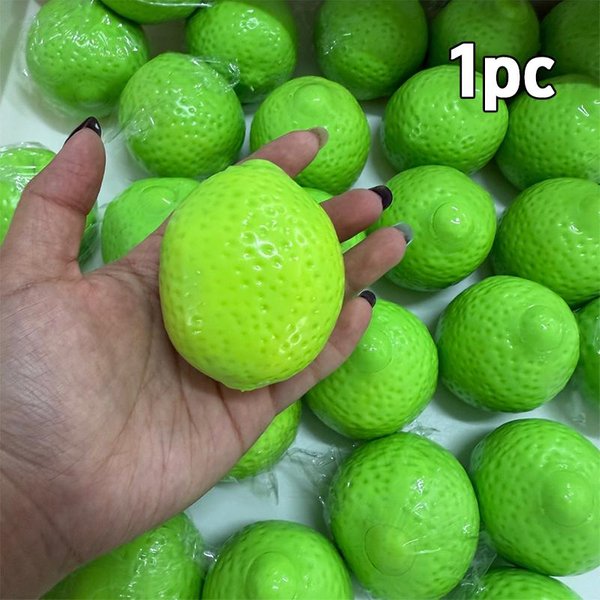 RęCznie Robiona ChrupiąCa Cytrynowa PiłEczka Antystresowa ŚCiskana Zabawka ZmieniająCa Kolor Mango MięKka PiłEczka Fidget Zabawka Sensoryczna Asmr Do Redukcji Stresu Dekoracja Domu-image
