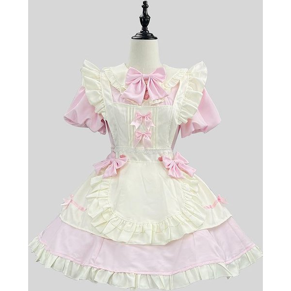 S -5XL Uroczy StróJ Dziewczynki Lolita SłUżKa Kostium Cosplay Kobiety Kelnerka SłUżBa Fartuch Sukienka Ubrania Imprezowe 5XL-image