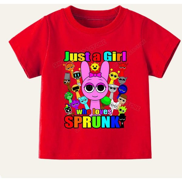 Camisetas Sprunki Para NiñO NiñA Juego Incredibox Camiseta Infantil Estampado De Dibujos Animados Verano Casual Manga Corta Ropa De Bebé Camiseta NiñO Tops 120-image