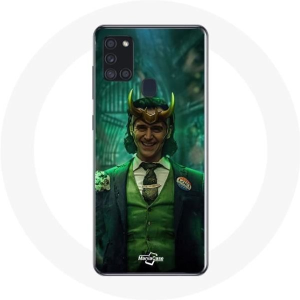 Funda Maniacase Para Samsung Galaxy A21S Loki Thor Ragnarok Con Casco PóSter Personaje Serie Temporada 1 Negro-image