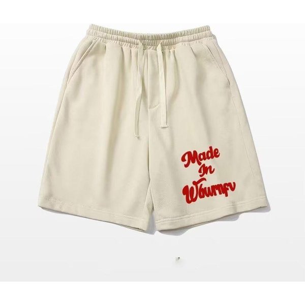 LuźNe Spodenki Sportowe MęSkie Letnie Modna Marka Retro LuźNe Spodnie PięCiopunktowe 5XL Morelowy-image