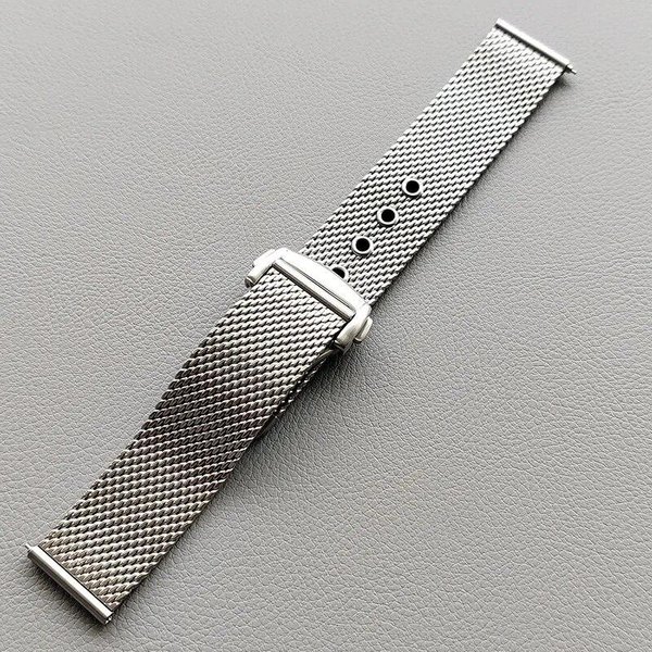 Pasek Milanese Do Omega Seamaster 007 Quick Release Mesh Loop SkłAdana Klamra Ze Stali Nierdzewnej MężCzyźNi Metalowy Pasek Do Zegarka 20Mm 22Mm 20Mm Gray-image