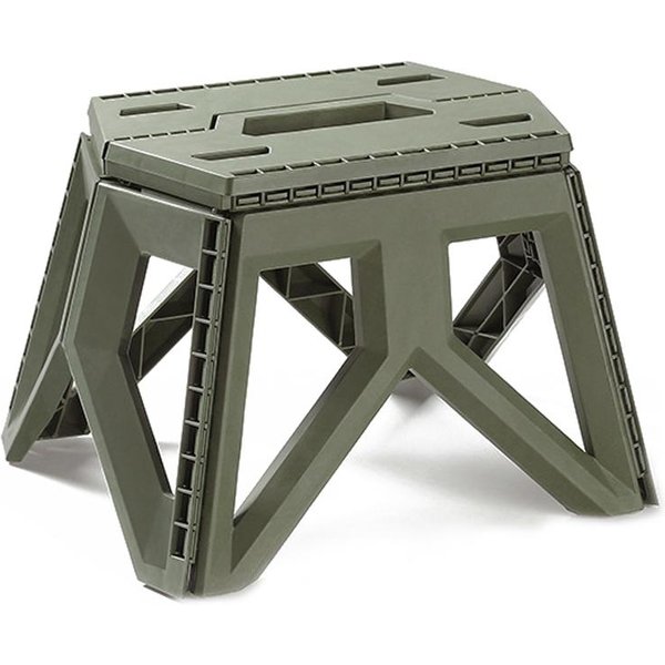 Taburete Plegable Grueso Para Acampar Al Aire Libre, Taburete De Mano PortáTil Para Pesca, Taburete De Descanso Para Picnic En El JardíN Negro-image