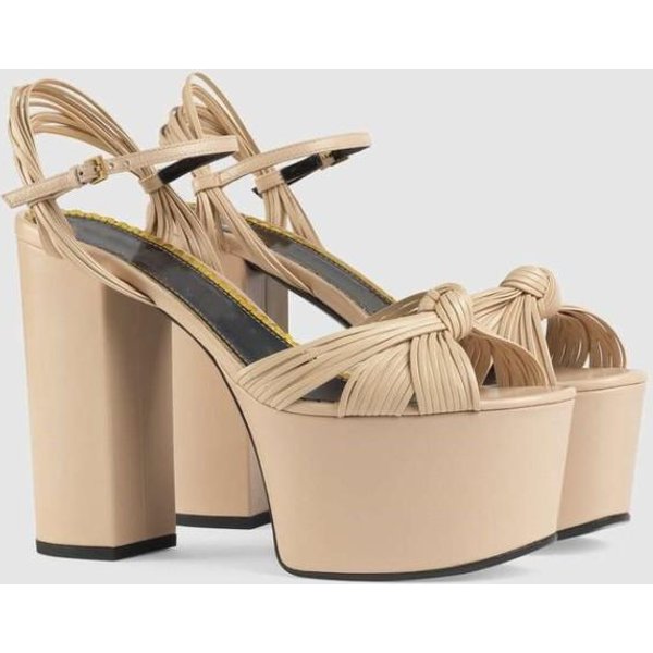 Marca Desfile Caminata Talla De Mujer 34 -43 Sandalias Verano Vestido Fiesta Boda Zapatos De Novia Sexy TacóN 12Cm Plataforma Lazo Amor Tacones Altos 35-image