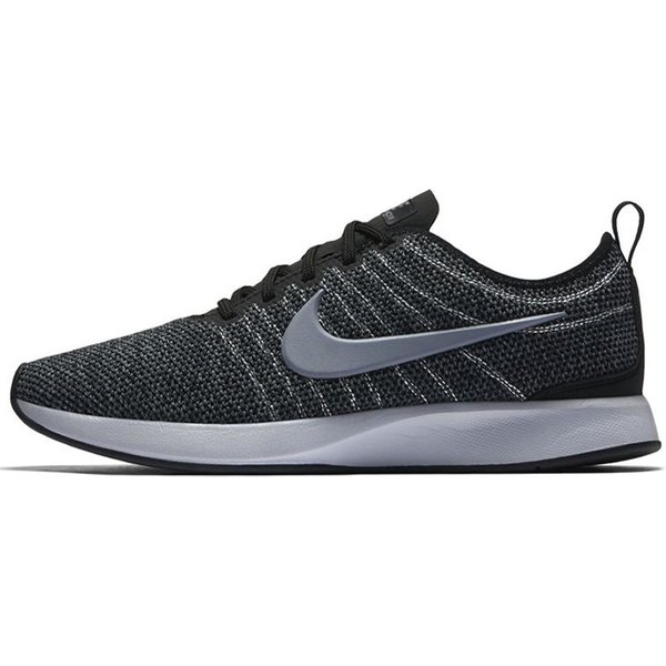 Nike Dualtone Racer Casual Tela AbsorcióN De Impactos Antideslizante Resistente Al Desgaste Transpirable Zapatillas De Running De CañA Baja Mujer Zapatilla Negro Plata AH0312-003 38.5 Black-image