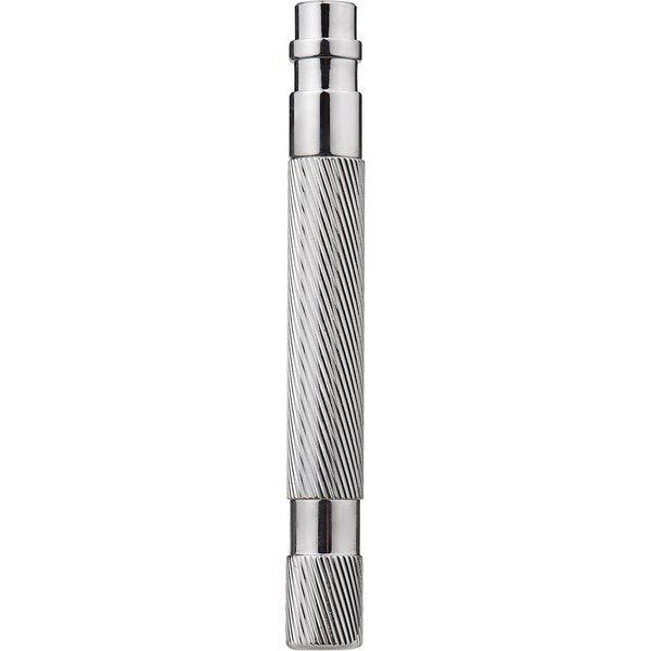 Mango De Afeitado Para Seguridad, Maquinilla De Afeitar Para Barba, Maquinilla De Afeitar De Doble Filo, Mango De Repuesto, EmpuñAdura De Acero Inoxidable Plata-image