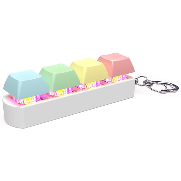 Klawiatura LED Klawiatura Zabawka Stres Relief DIY Fidget Przycisk Klawiatura Fidget Brelok Klawiatura Zabawki Klawiatura Palec Klawiatura Czapki Zabawka Prezent-image