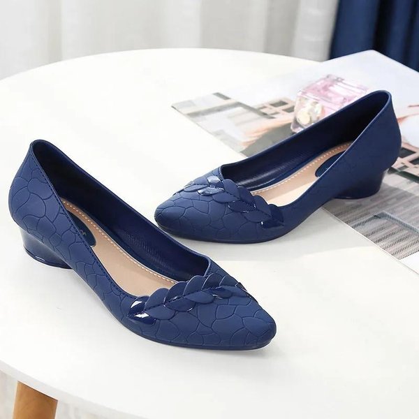 Wysokie Obcasy Stado Buty Kobieta Wysokie Grube Obcasy Nowe Damskie CzółEnka Szpilki Szpiczasty Nosek Buty Damskie 36-image