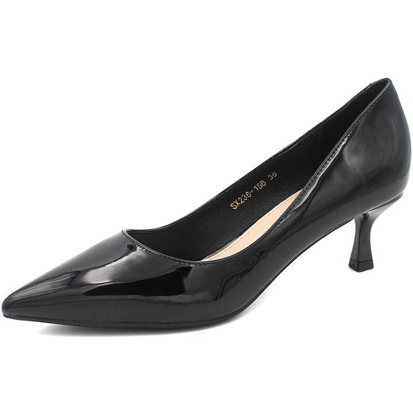 Zapatos De TacóN Alto De Aguja Con Punta Puntiaguda Para Mujer, Estilo Coreano, Color SóLido, Estilo Hada, Para Primavera 40 Black-image
