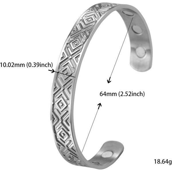 Teamer Pulsera De Acero Inoxidable Con Runas Vikingas NóRdicas Para Hombres Mujeres Wicca Amuleto Vintage ÁRbol De La Vida Pulsera De Aro JoyeríA Regalos Para Parejas Gray-image