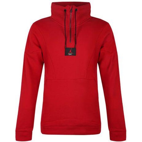 Sudadera Deportiva Casual Media Cremallera Air Jordan Para Hombre Tops Rojo AV2293-687 XL Red-image