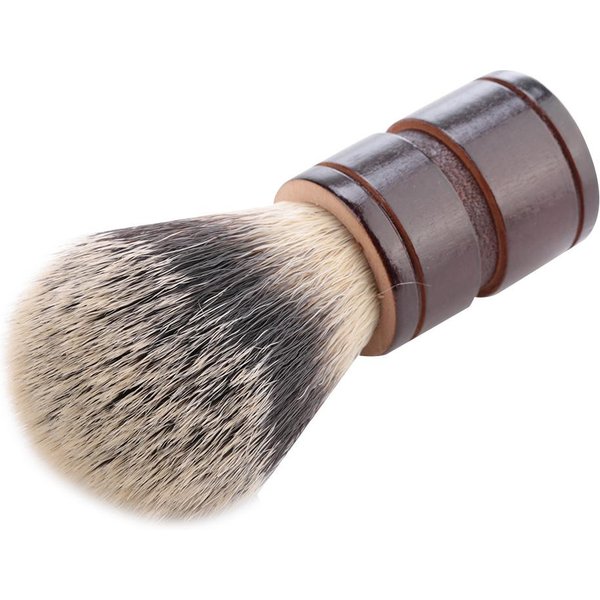 Herramienta De Afeitado De Barba Cepillo De Barba Para Hombres Cepillo De Pelo De Nailon Cepillo Para Bigote (3 Colores) Gray-image