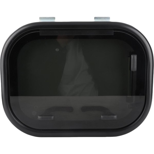 Ventana De Autocaravana De Empuje 16X12 Pulgadas Vidrio Templado ProteccióN UV Ventana Abatible Con Malla Cortina Solar Para Caravanas Autocaravanas-image