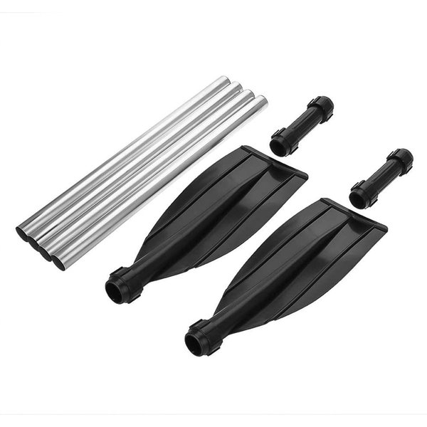 Remos De Kayak De AleacióN De Aluminio, Ligeros, Desmontables Y Con Cuchillas Acanaladas, Para Botes, 2 Unidades-image