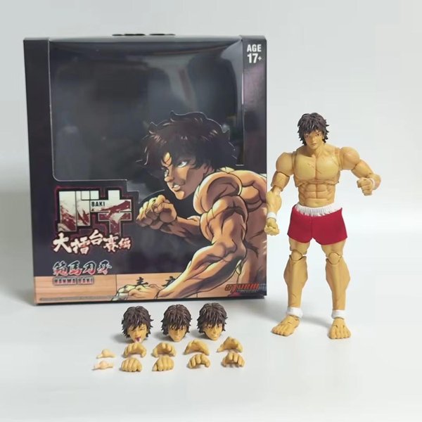 Figurka Model Hanma Baki OgóRek Anime Stawy Ruchome Zabawki DwugłOwa Statua Kolekcja Prezent Ozdoby Dekoracyjne PVC With Box-image