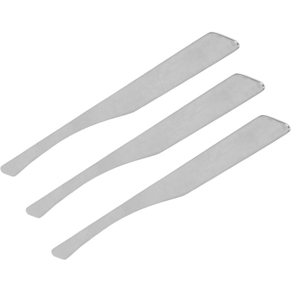 3 Szt. Metalowe SzpatułKi Do MakijażU Ze Stali Nierdzewnej, Dwustronne, Mini SzpatułKi Kosmetyczne Do Mieszania PodkłAdu-image