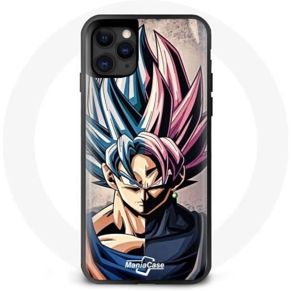 Funda De TeléFono - Maniacase - Iphone 12 - Dragon Ball Goku - Flexible - DiseñO úNico Azul-image