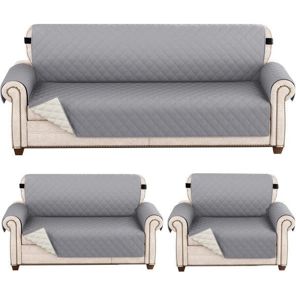 Funda De Sofá Impermeable Acolchada Anti-Desgaste Fundas De Sofá Para Perro Mascota NiñOs SillóN Reclinable Muebles 1/2/3/4 Plazas Proteger 1 Seater-image