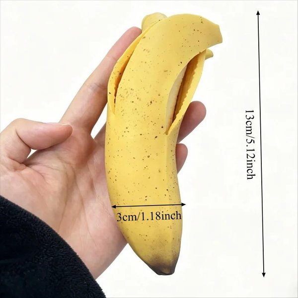 Gigantyczna Bananowa Zabawka Squishy Falszywy Banan Do śCiskania Zabawka Squishy Do łAgodzenia Stresu Zabawka Fidget Powoli PodnosząCy Się Akcesorium Na Biurko Dla DorosłYch Prezenty-image