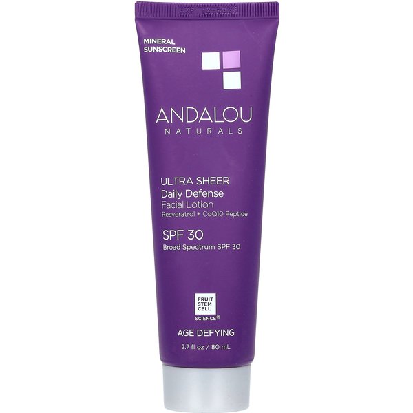 Andalou Naturals, Ultra Sheer Daily Defense Facial Lotion, SPF 30, 2.7 Fl Oz (80 Ml)-image