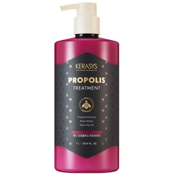 Kerasys Red Propolis OdżYwka Do WłOsóW Z PielęGnacją Korzeni 1L Black-image