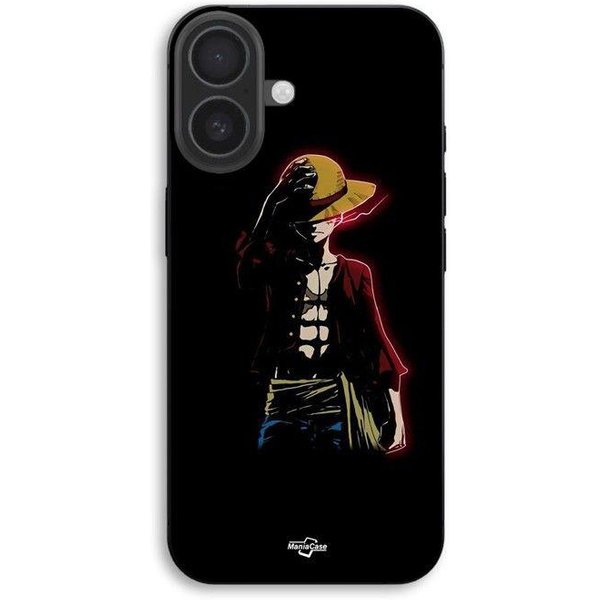 Etui Na Telefon - Maniacase - Iphone 17 - Silikon TPU - MięKkie - One Piece Luffy Czarne Czarny-image