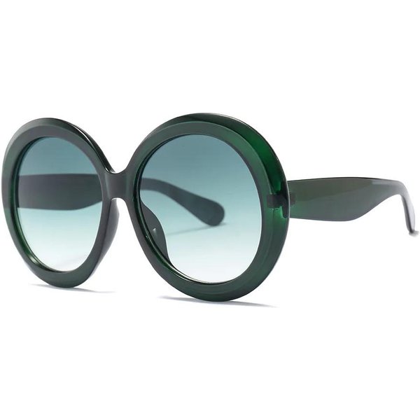 Vintage DużE OkrąGłE Okulary PrzeciwsłOneczne Damskie BrąZowe Gradientowe Ponadgabarytowe Okulary PrzeciwsłOneczne Damskie Modne Luksusowe Marki Designerskie Odcienie 1PC-image