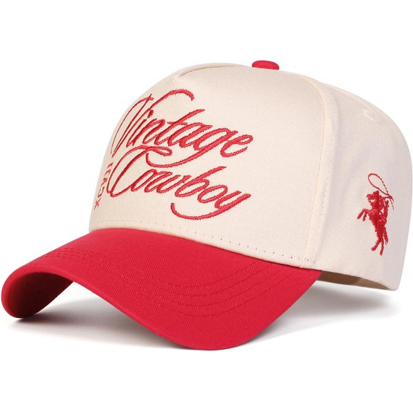 Gorras De BéIsbol Unisex Vintage Bordadas Cowboy Xcvi Primavera OtoñO Ajustables Para Exteriores Sombreros Casuales Sombrero Protector Solar Gorra Deportiva-image