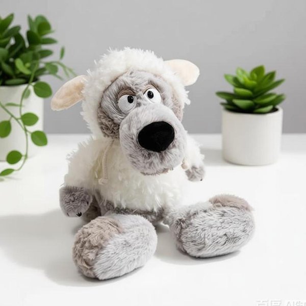 Urocza Pluszowa Zabawka Wilk W Owczej SkóRze MięKki Pingwin Pies Husky Lalka Kawaii MałPa Wilk Pluszowa Zabawka Prezenty Urodzinowe Dla Dzieci 30Cm-35Cm-image