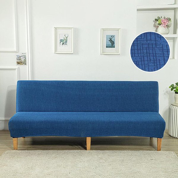 Funda EláStica Para FutóN, Funda Para Sofá Sin Brazos, Funda Para Sofá Cama, Funda Para Sofá, Funda Protectora Para Muebles Con Base EláStica, 1 Unidad M 160-185Cm-image