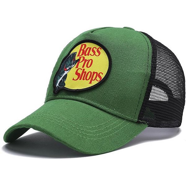 Gorra De Camionero Bass Pro Shops ProteccióN Solar Gorra De Pesca Para Exteriores Sombrero Para El Sol Adjustable Verde-image