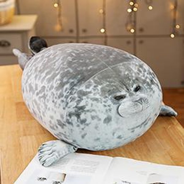 30~80Cm Jak Prawdziwa Foka Pluszowa Zabawka BiałA Phocidae Szara MięKka Wodna Maskotka Lalka Prezent 30Cm-image