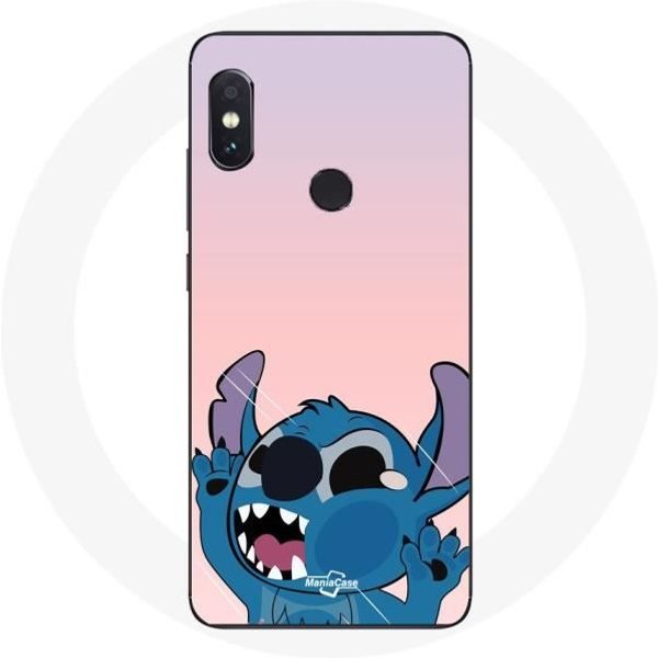 Funda - Xiaomi - Redmi Note 5 Pro - Flexible - ProteccióN - Stitch Con La Nariz En El Aire Color Rosa-image