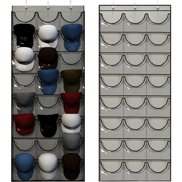 Perchero Con 24 Bolsillos Para Organizar Gorras De BéIsbol, Soporte Para Colgar Gorras En La Pared Del Armario Shell-image