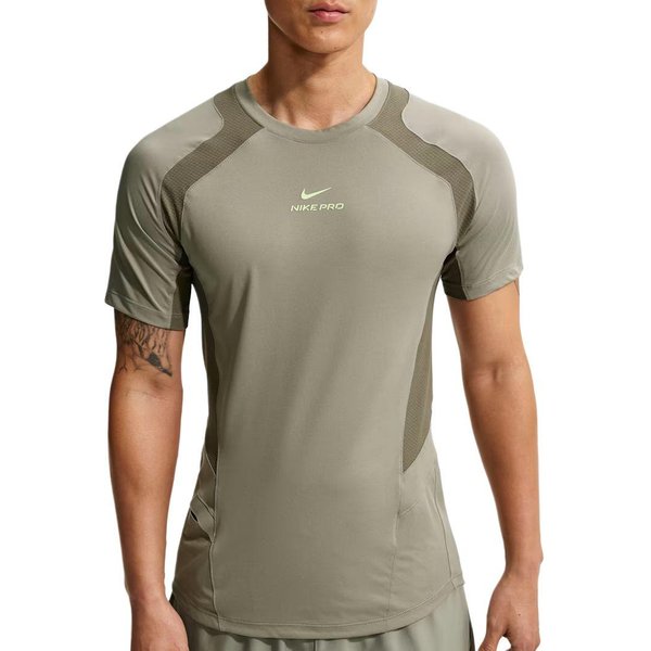 Camiseta De Entrenamiento De Manga Corta Ajustada Nike Dri-Fit ADV Pro Para Hombre Tops IF2215-320 XL Gray-image