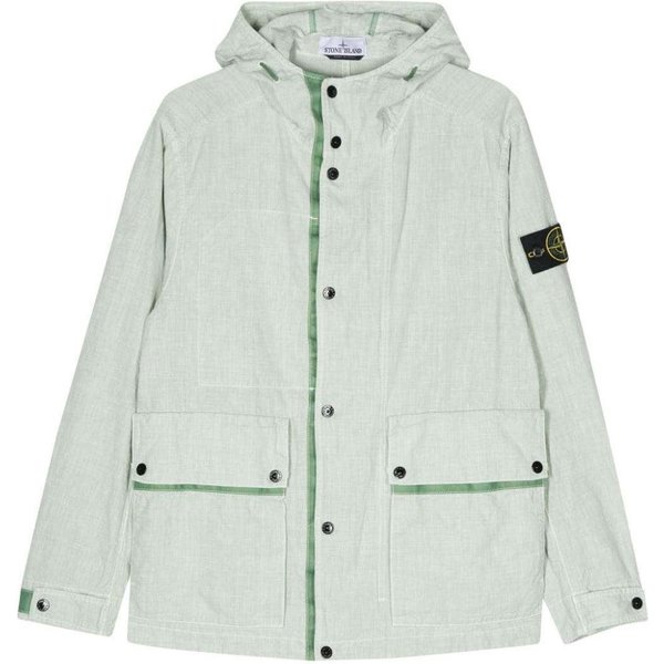 Chaqueta De Manga Larga Con Capucha Y Distintivo De BrúJula Stone Island Para Hombre, Chaquetas, Verde, 801542230-V0052 L-image