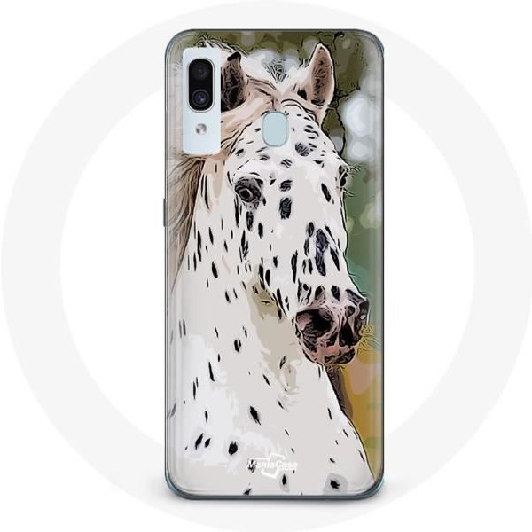 Funda - Appaloosa - Samsung Galaxy A20 - Flexible - ProteccióN - Caballo Blanco-image
