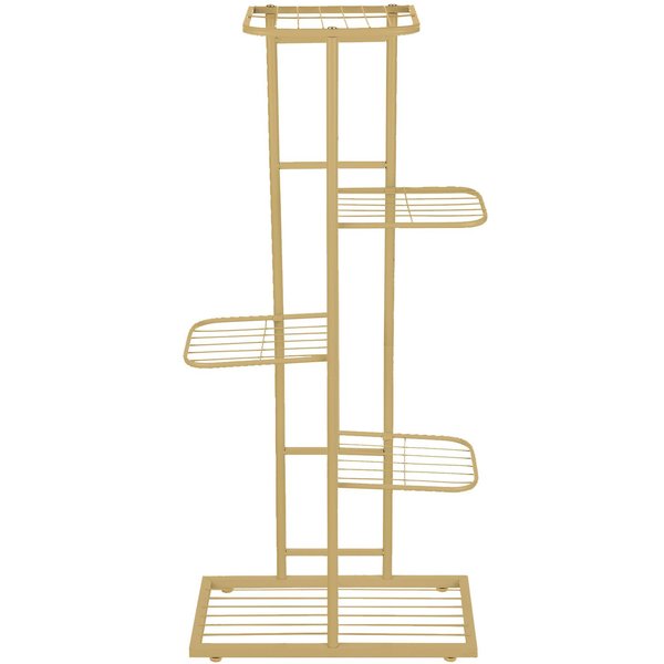 Estante De ExhibicióN De 5 Niveles, Estante Para Macetas, Soporte Para Plantas, Escalera Para Macetas, Soporte Para Macetas, Almacenamiento Resistente Oro-image