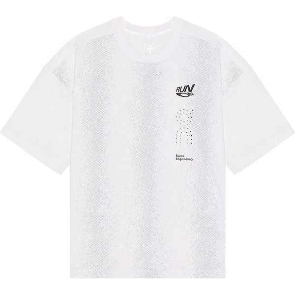 Camiseta De Manga Corta Con Hombros CaíDos Y Cuello Redondo Con Logo Redondo De Rendimiento Para Hombre Camisetas 1MG10630069 M White-image