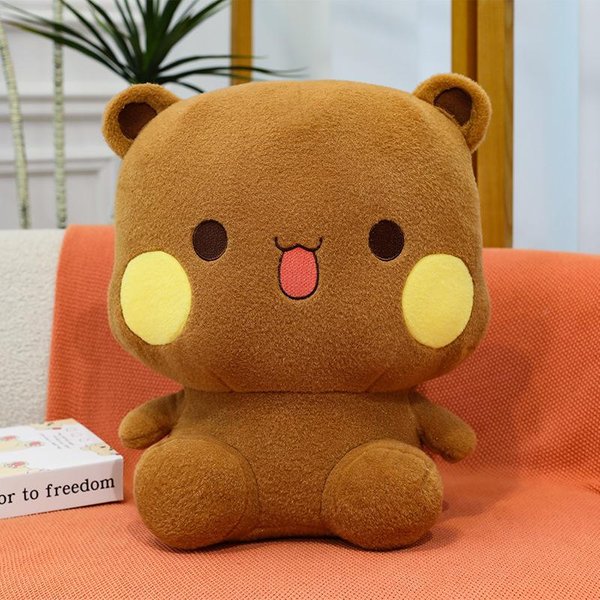 Peluche De Dibujos Animados Yier Bubu Lindo Uno Dos Bubu Oso Pareja Peluche Almohada MuñEca Juguete Lindo Juguete De Peluche Anime Regalo Para Novia 45Cm-image