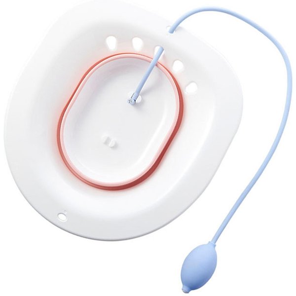 Bidet SkłAdany Bez Kucania Miska Poporodowa Ginekologiczna Miska Do Mycia Dla Kobiet W CiążY Miska Na Hemoroidy White-image