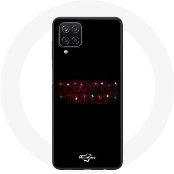 Funda - Maniacase - Samsung Galaxy A42 5G - Flexible - Negra - Stranger Things Feliz Navidad-image