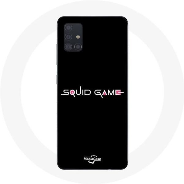 Funda - Maniacase - Samsung Galaxy A71 - Flexible - Negra - Logo De Squid Game Negro-image